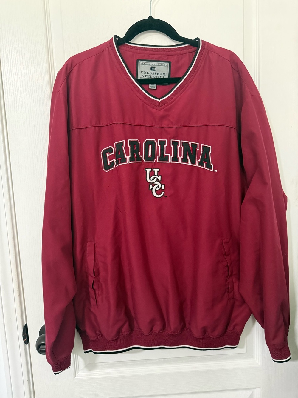 Colosseum Maroon V-Neck Carolina Pullover
